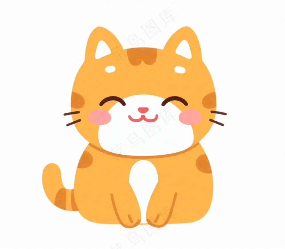 小猫猫咪宠物动物卡通插画免抠