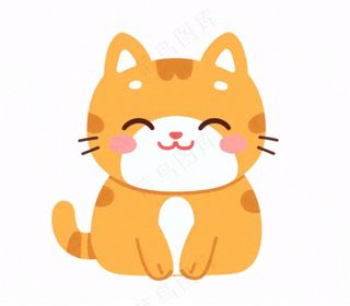 小猫猫咪宠物动物卡通插画免抠