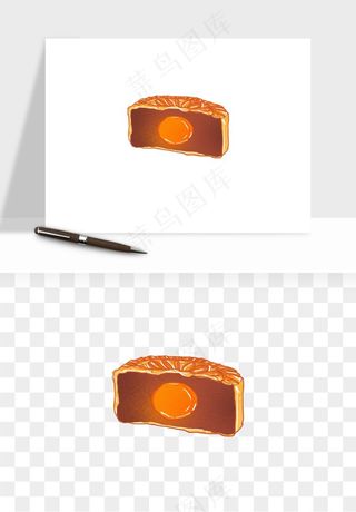 手绘月饼中秋png免抠