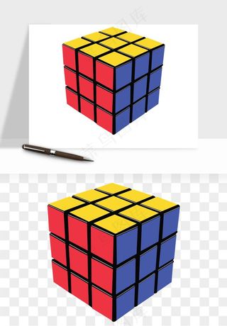 游戏魔方玩具png免抠