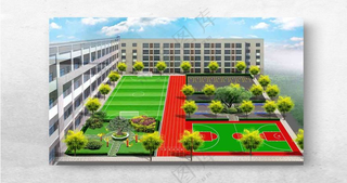 学校平面图单杠双杠