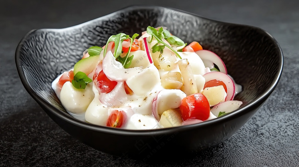 新鲜果肉美味水果果盘摄影美食沙拉