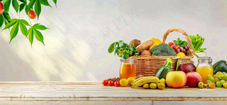 农林蔬果生鲜店水果店蔬菜店背景