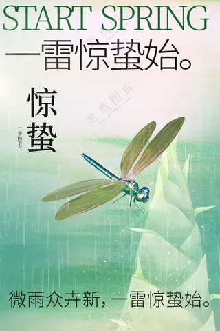 惊蛰节气传统活动海报