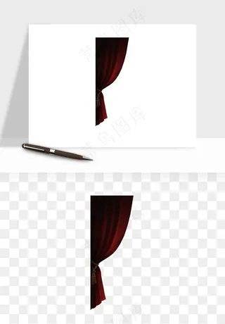 窗帘幕布帷幕png免抠