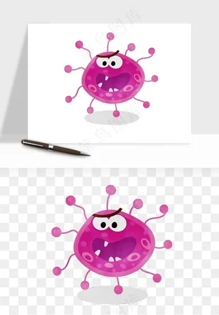 病毒细菌癌细胞png免抠