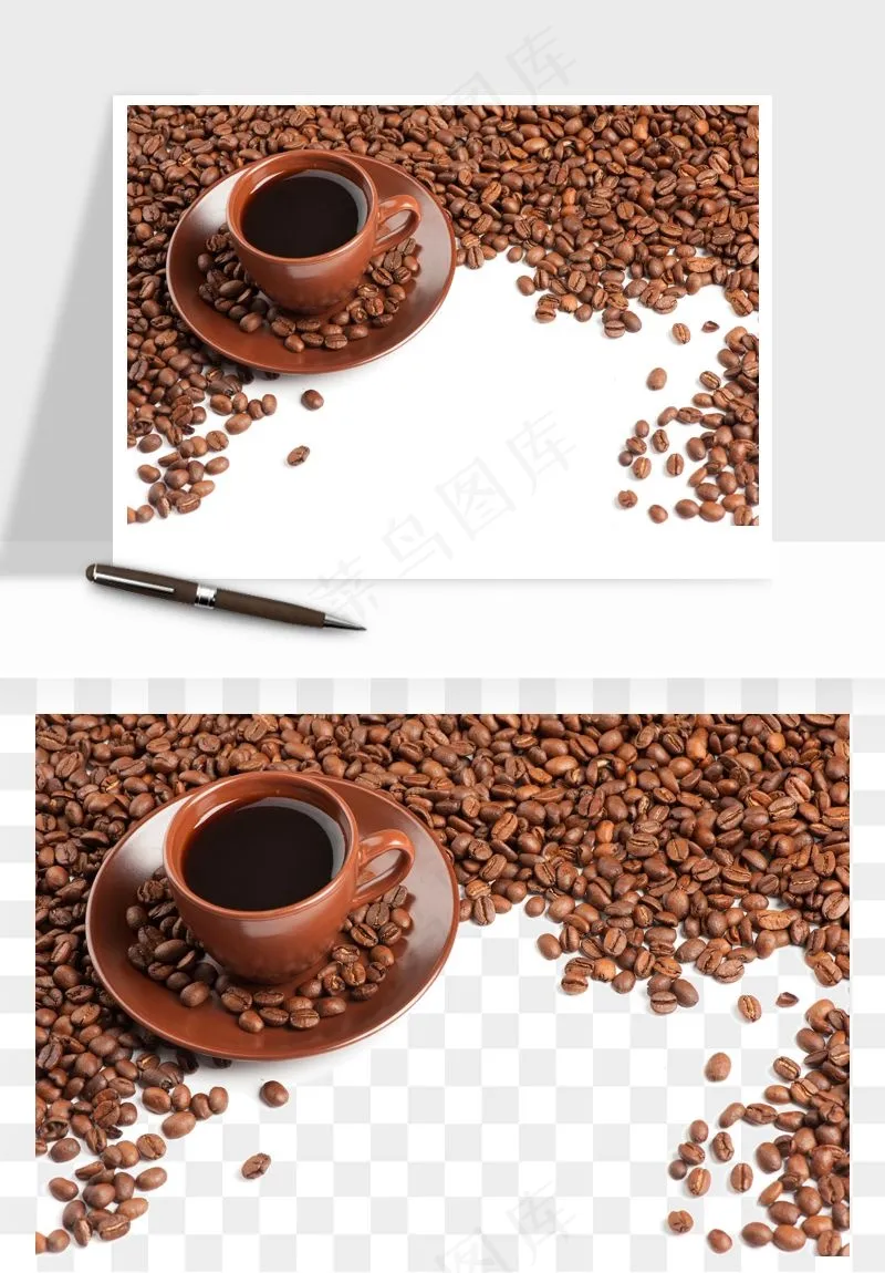 咖啡豆png免抠