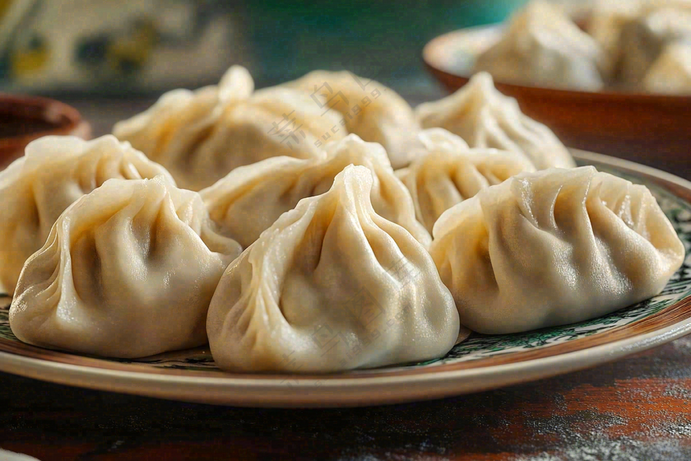 饺子中国传统美食立冬冬至摄影图