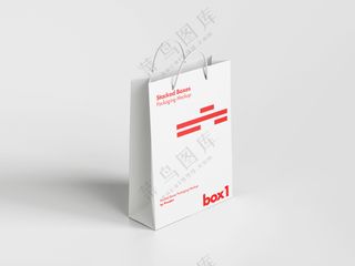 购物袋纸袋样机2 平面vi提案样机