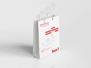 购物袋纸袋样机2 平面vi提案样机