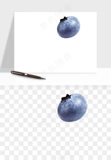 蓝莓水果png免抠
