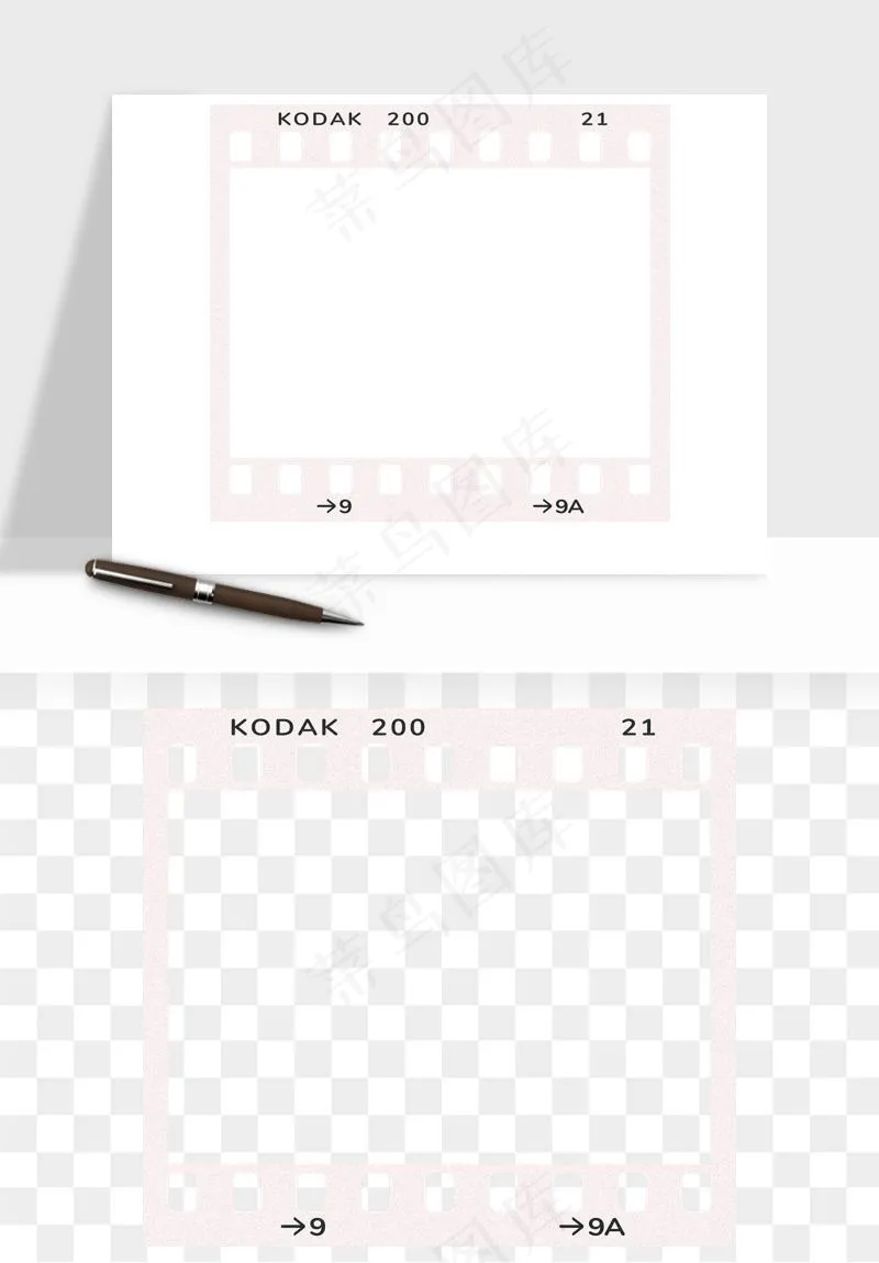 电影黑胶胶片元素png免抠