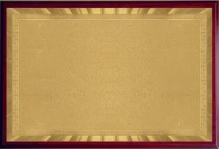 金箔镭射花边木托奖牌