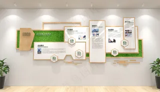 企业绿色环保企业文化墙