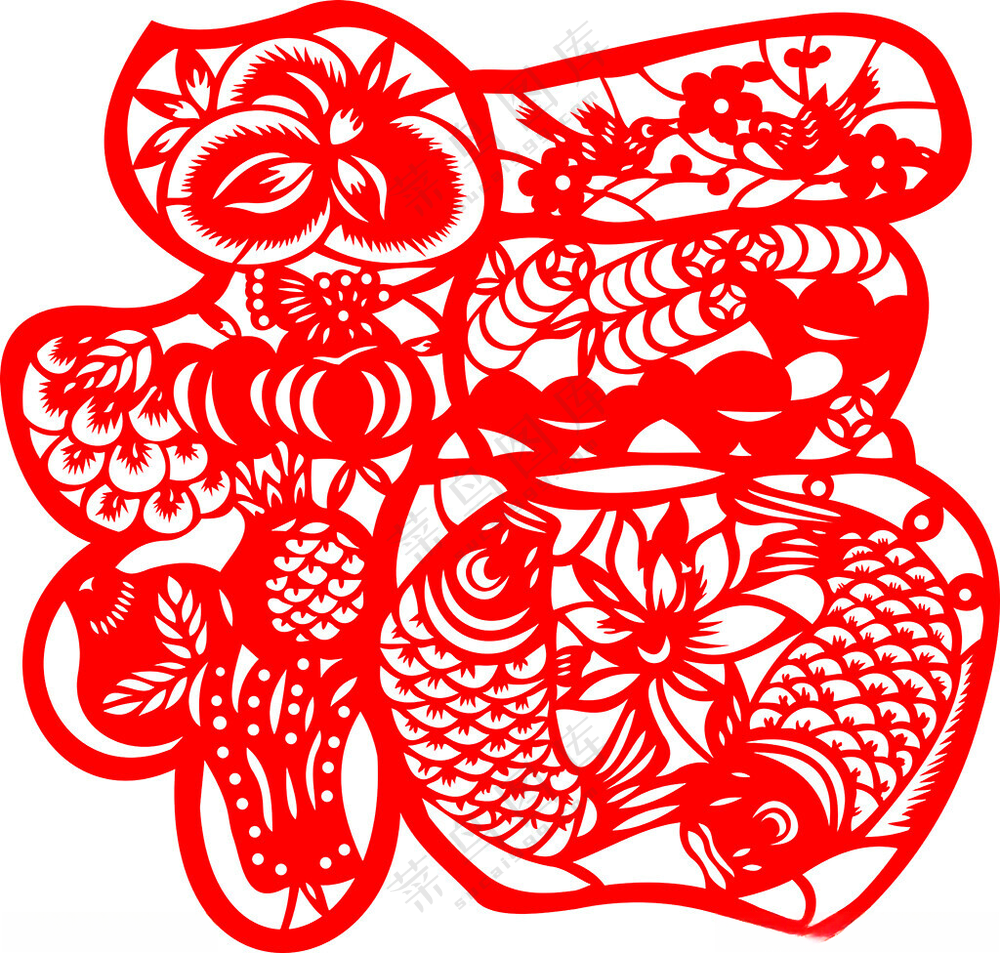 福春节福贴花海报