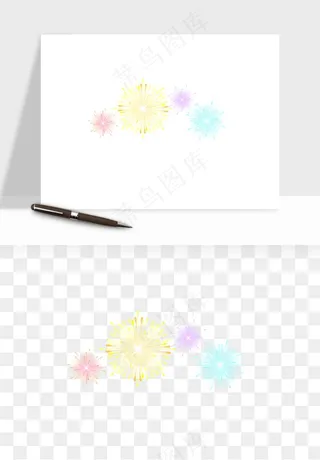 卡通烟花烟火礼花png免抠