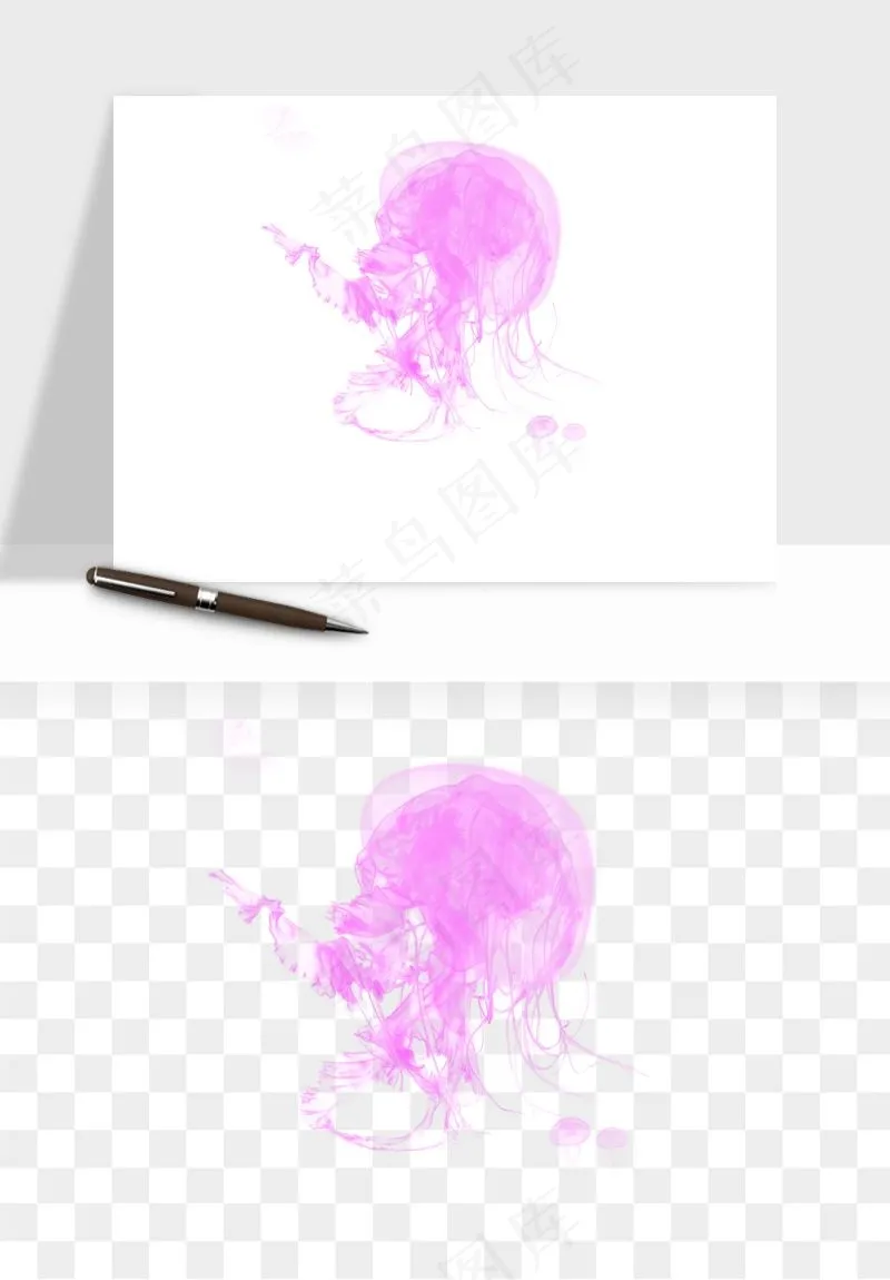 水母章鱼海底生物png免抠图