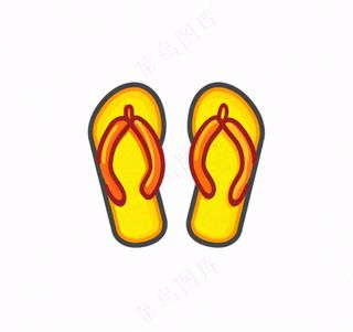 夏日海洋海滩元素卡通插画免抠