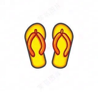 夏日海洋海滩元素卡通插画免抠