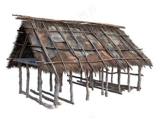 png免抠古代木构临时建筑