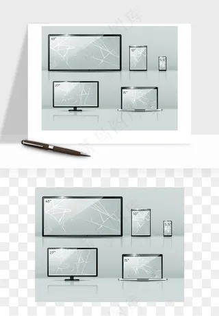 电脑科技产品png免抠