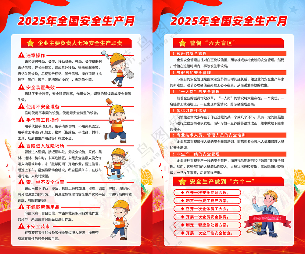 2025安全生产月如何开展海报