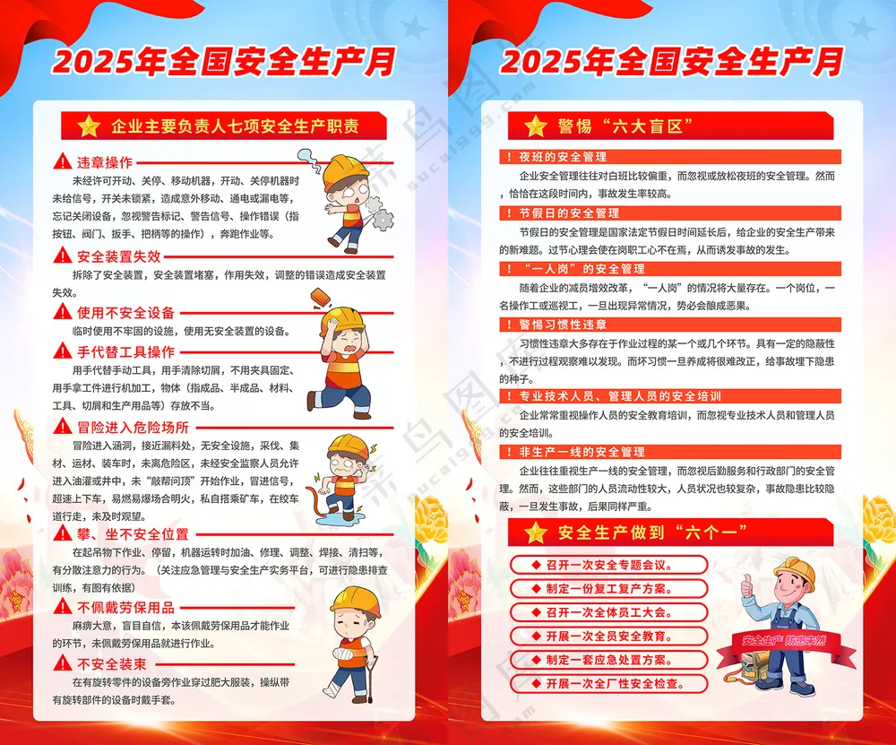 2025安全生产月如何开展海报