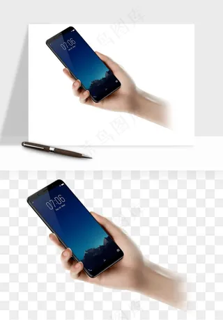 手拿手机素材png免抠
