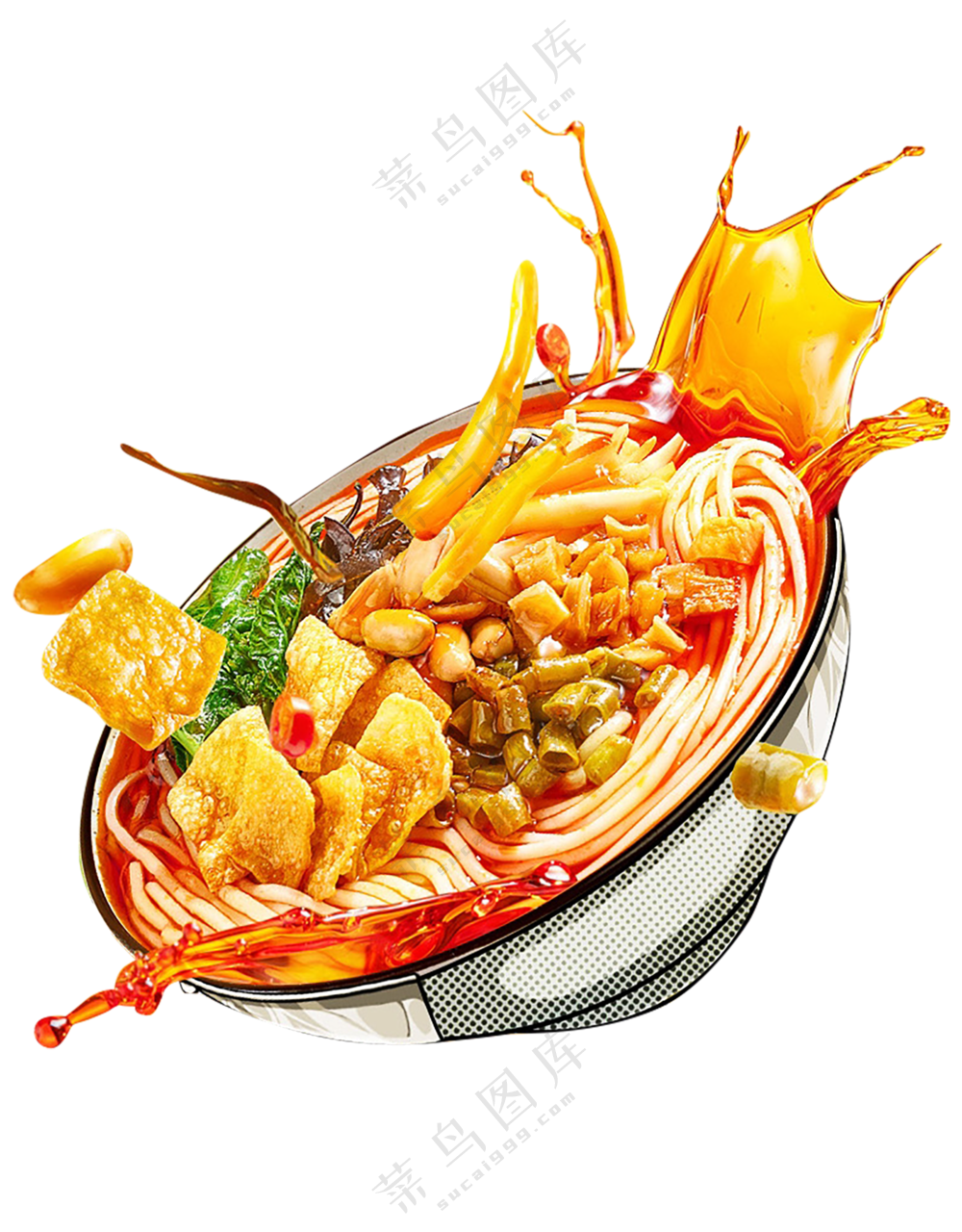 螺蛳粉  免扣素材  菜品  螺蛳粉透明素材