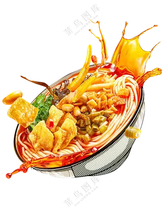 螺蛳粉  免扣素材  菜品  螺蛳粉透明素材