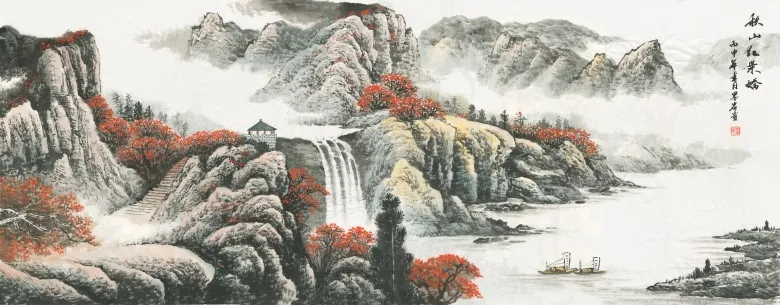 鸿运当头喷绘原图