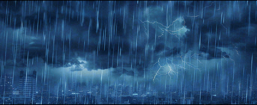 暴雨预警暴雪预警通知公告背景