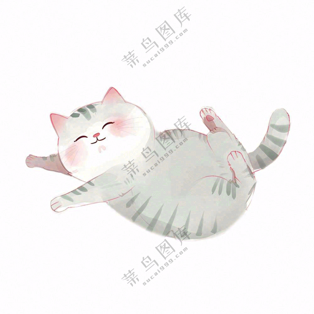 萌宠宠物卡通小猫可爱免抠