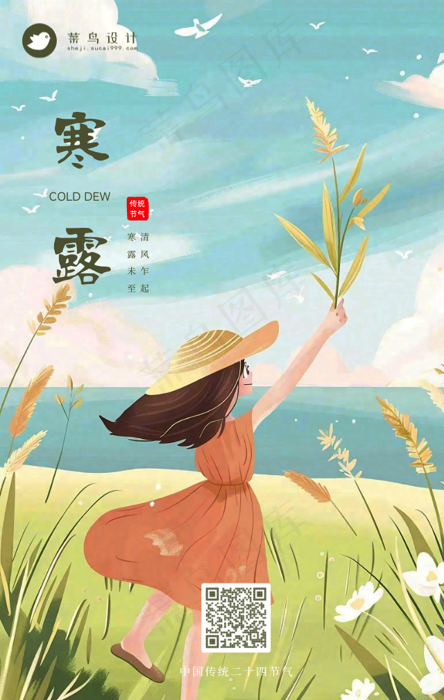 寒露手机海报