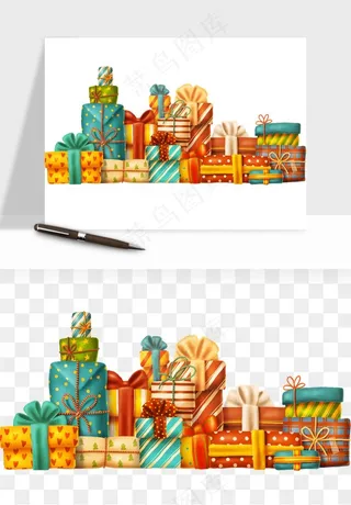礼盒礼物png免抠