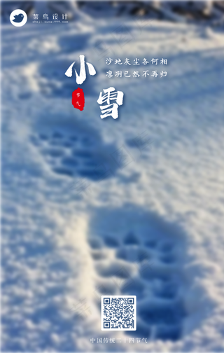 小雪手机海报