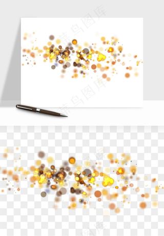 彩色光斑梦幻光点png免抠