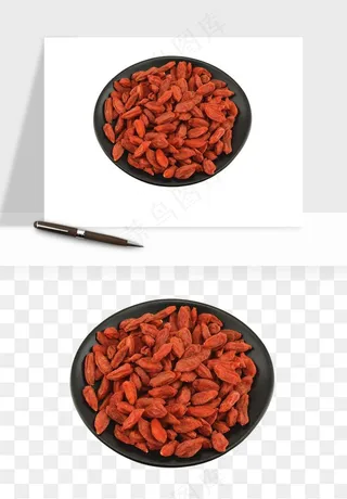 枸杞养生中药png免抠