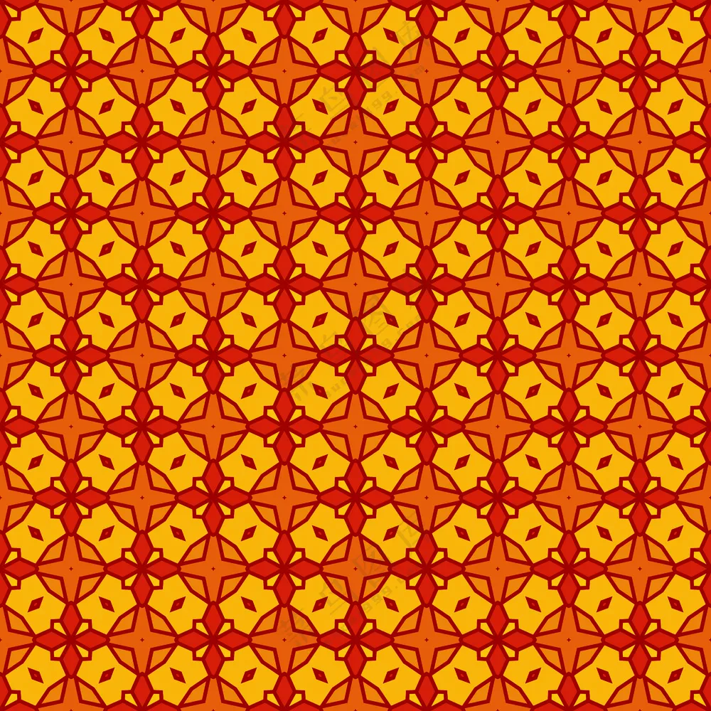 复古几何花纹无缝图案