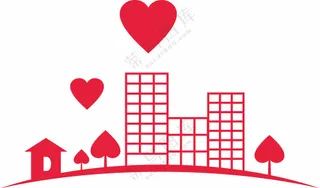 爱心建筑 爱心屋