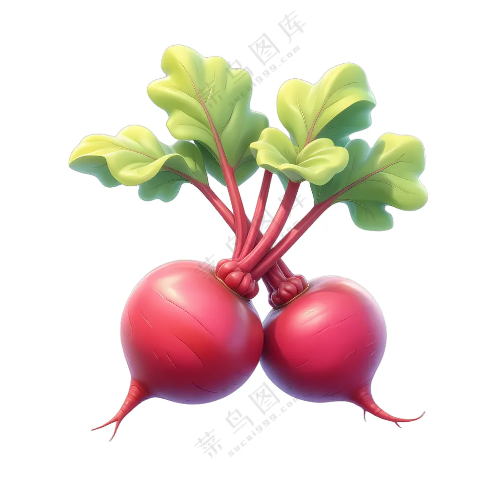 红萝卜对儿青菜绿油油