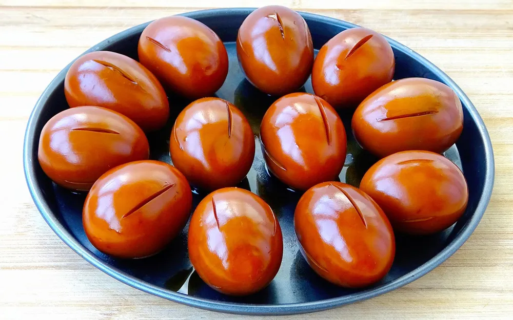 卤蛋豆花美食图片