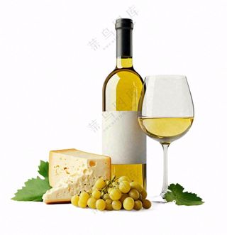 葡萄酒杯奶酪水果葡萄摄影图免抠