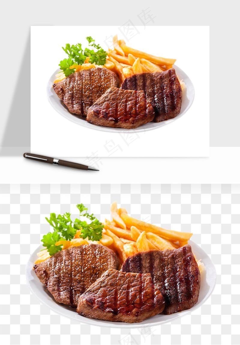 实物烧烤烤肉美食png免抠