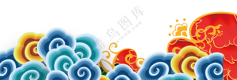 蓝色纹样  祥云纹样  特色祥云底纹  免扣素材