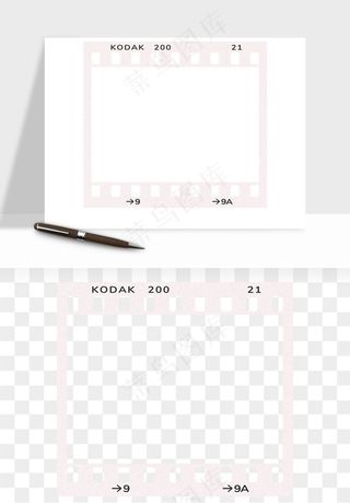 电影黑胶胶片元素png免抠