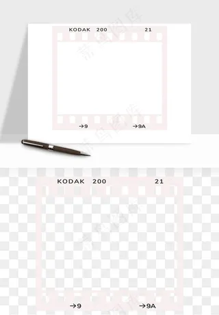 电影黑胶胶片元素png免抠