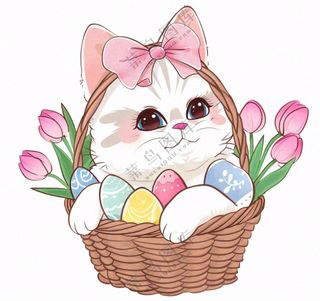 漂亮猫咪萌宠宠物卡通可爱动物免抠