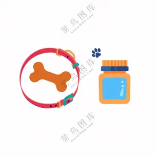 萌宠宠物工具用品免抠