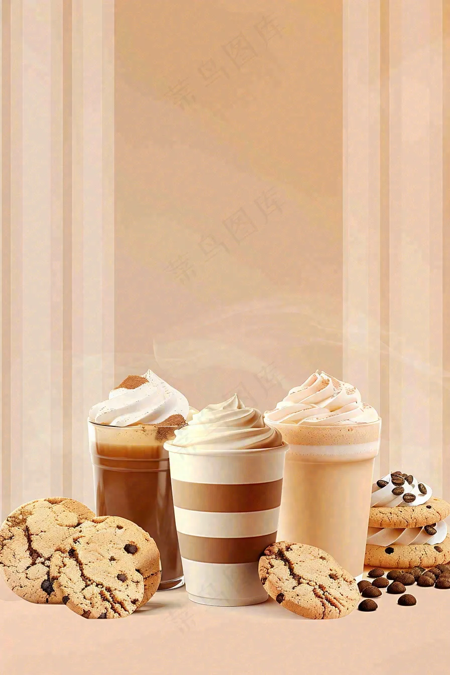 夏日饮品饮料清凉背景